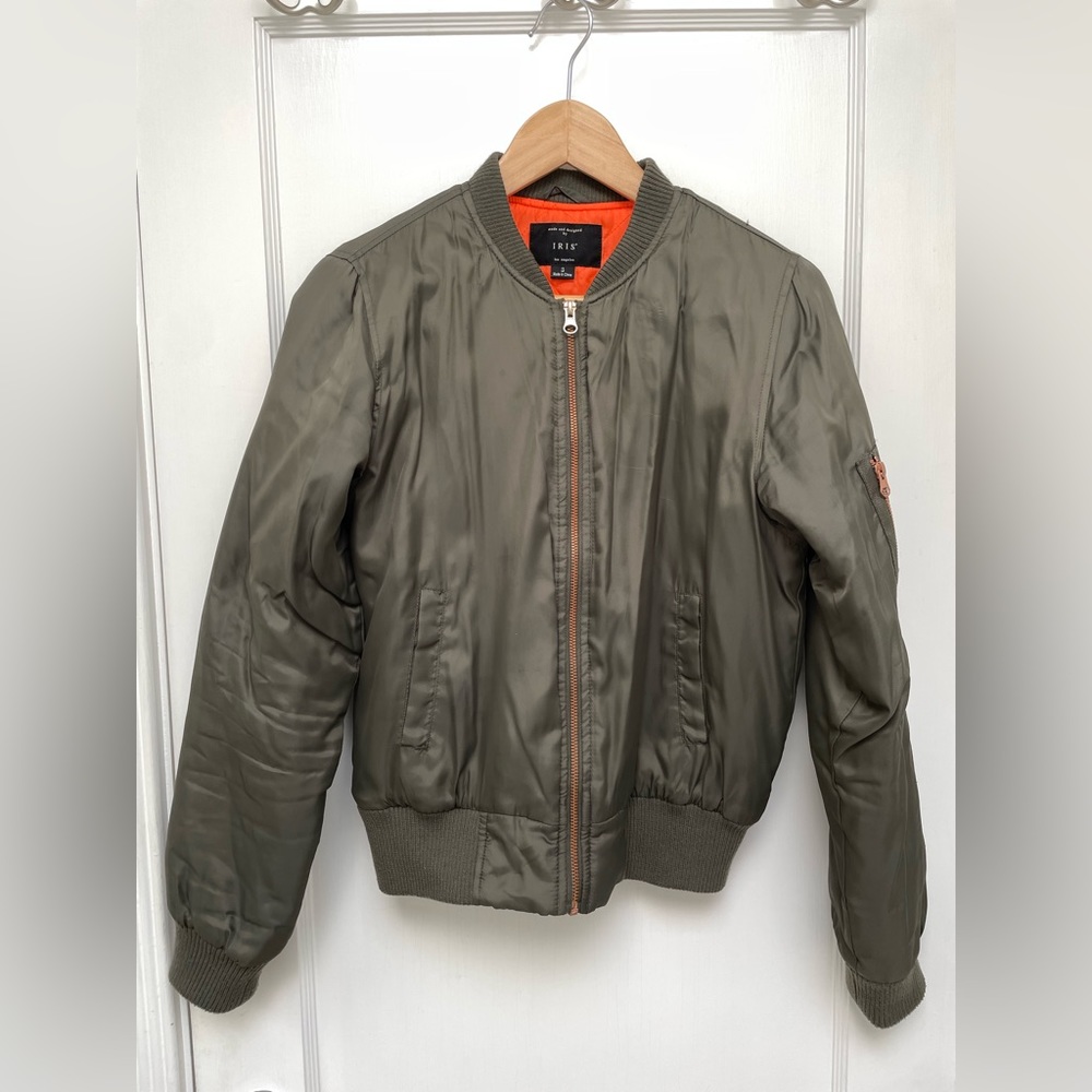 Olive Green Bomber Jacket